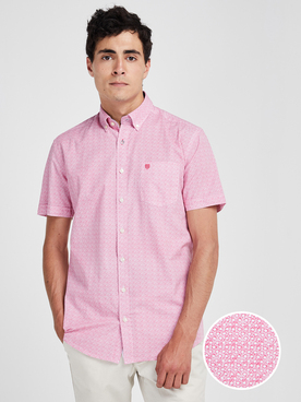Chemise manches courtes BASEFIELD 219016325 Rose