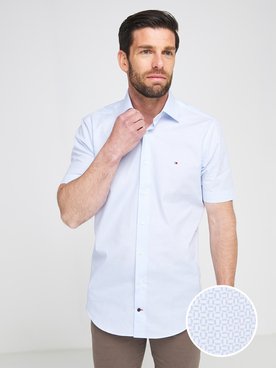 Chemise manches courtes TOMMY HILFIGER MW0MW18447 Bleu