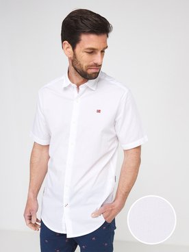 Chemise manches courtes NAPAPIJRI GING SS Blanc