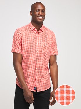 Chemise manches courtes CARDIN 53916T27576 Orange