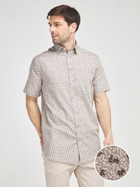 Chemise manches courtes CHARLES DE SEYNE 57CS1CS202 Gris