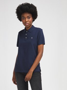 Polo TOMMY JEANS POLO SLIM TJ Bleu marine