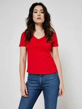 Tee-shirt TOMMY JEANS JERSEY SLIM TJ Rouge