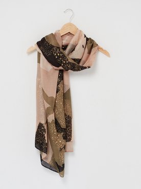 Foulard PIECES 17113851 Vert kaki