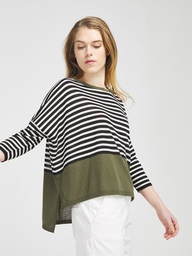 Pull LA FEE MARABOUTEE FA PU MANON Vert kaki