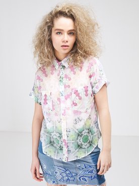 Chemise manches courtes DESIGUAL 21SWCW92 Blanc