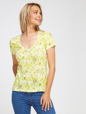 Tee-shirt ONE STEP FS10091 Jaune