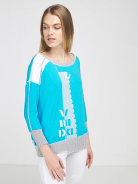 Tee-shirt manches longues ELISA CAVALETTI EJP215015400 Bleu turquoise