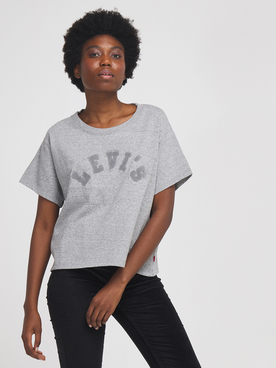 Tee-shirt LEVI'S® CROP BOUCLE Levis Tonal Varsity Logo Smokestack