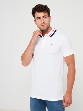 Polo TOMMY JEANS TIPPED POLO2 Blanc