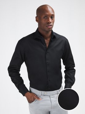 Chemise manches longues ETERNA X18K 8817 Noir