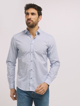 Chemise manches longues ESPRIT 998EO2F804 Bleu ciel