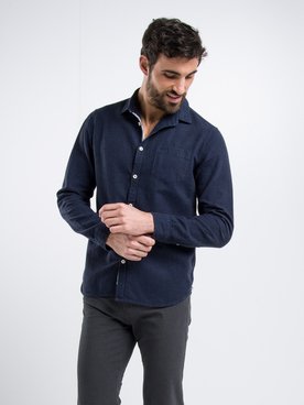 Chemise manches longues TIBET 55TI1CS714 Bleu fonc