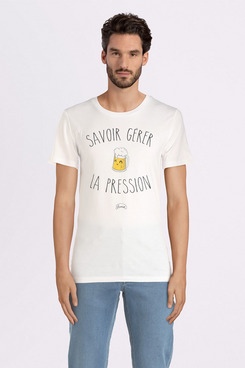 Tee-shirt LE FABULEUX SHAMAN PRESSION Blanc