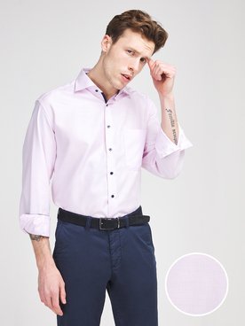 Chemise manches longues ETERNA E95K 3116 Rose