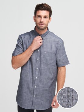 Chemise manches courtes CHARLES DE SEYNE 53CS1CS901 Gris fonc