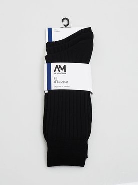 Chaussettes AU MASCULIN KE LOT3 FDEC Noir