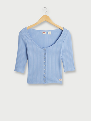 LEVIS Tee-shirt En Tricot, Inspiration Des Années 90 Bleu