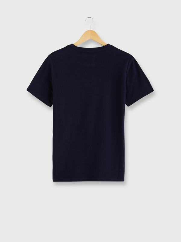 CAMBRIDGE LEGEND Tee-shirt En Piqu De Coton, Col Rond Bleu marine Photo principale
