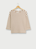 S OLIVER Tee-shirt Ray En 100% Coton, Coupe Ample Beige