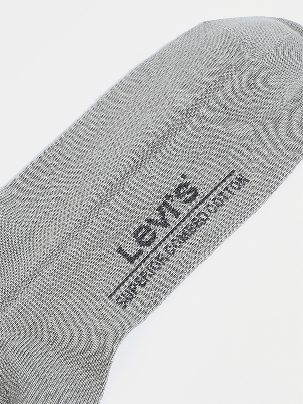 LEVI'S® Lot De 3 Paires De Chaussettes Mid Cut Gris Photo 4