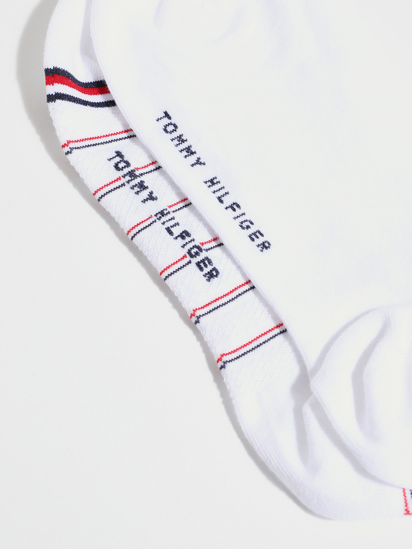 TOMMY HILFIGER 2 Paires Socquettes Invisibles Assorties Blanc Photo principale