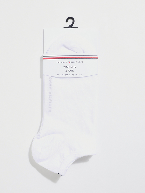 TOMMY HILFIGER 2 Paires Socquettes Invisibles Blanc