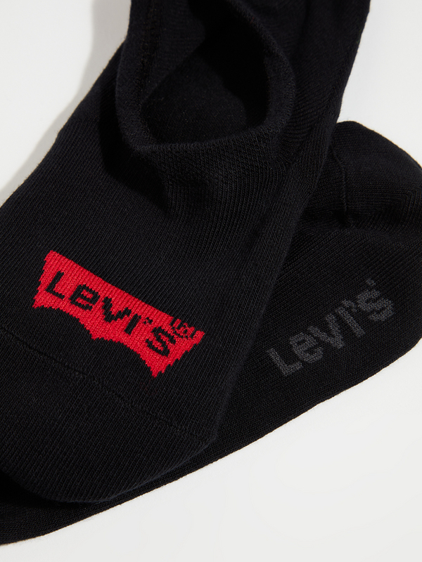 LEVI'S Lot De 3 Paires De Chaussettes Footie High Cut Noir Photo principale