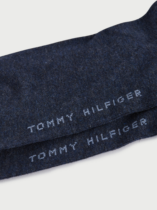 TOMMY HILFIGER 2 Paires De Socquettes Invisibles Unies Bleu Encre Photo principale