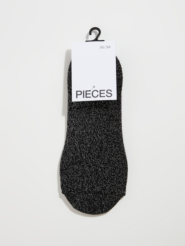 PIECES Socquettes Invisibles Avec Lurex Noir Photo principale