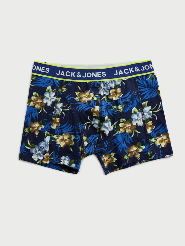 JACK AND JONES Lot De 3 Boxers, 2 Fleuris + 1 Uni Noir Photo principale