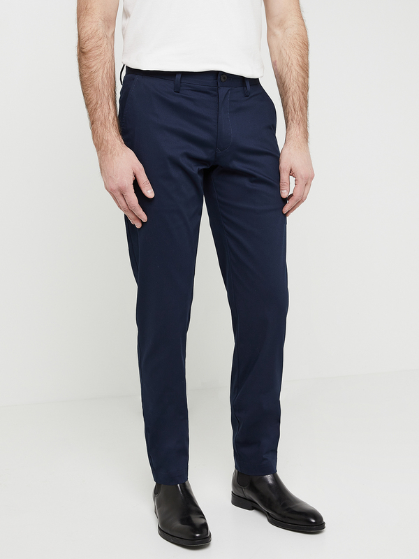 GANT Pantalon Chino, Coupe Slim, Tissu Léger Et Respirant Bleu marine