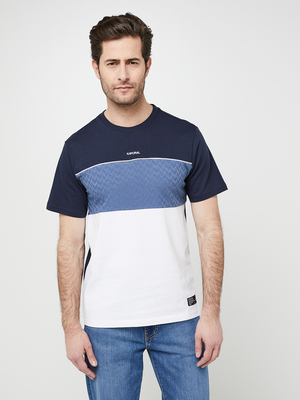 KAPORAL Tee-shirt Empiècements Contrastés Bleu marine