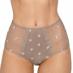 LOUISA BRACQ Culotte Grande Taille Chantilly Taupe