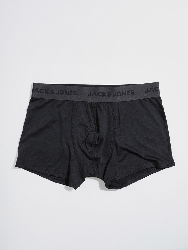 JACK AND JONES 3 Boxers Assortis En Microfibre Noir Photo principale