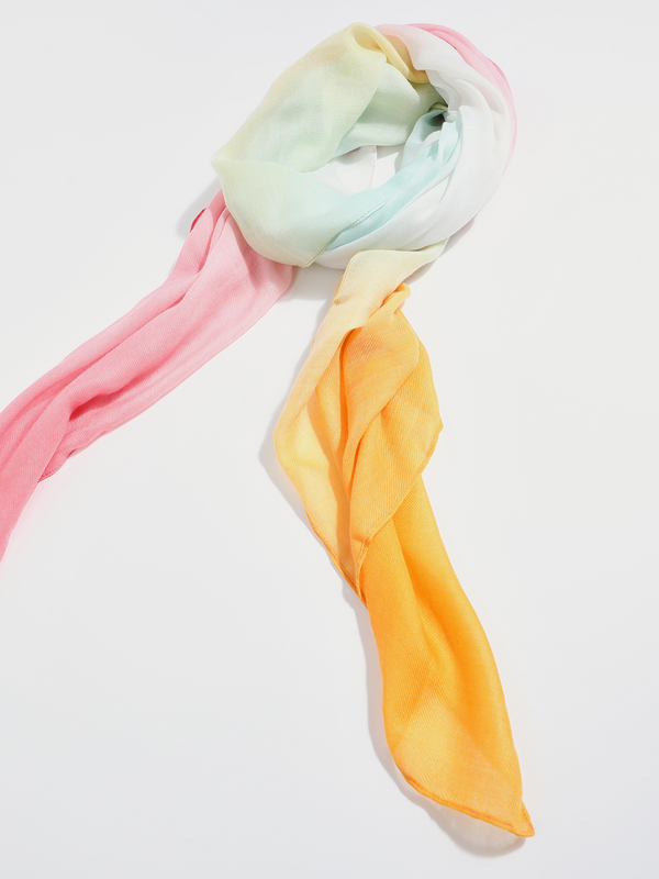 PIECES Foulard Tie And Dye Rose Photo principale