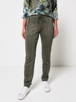 BETTY BARCLAY Pantalon Jogpant Avec Zip Boucle Mtal Et Paillettes Vert kaki