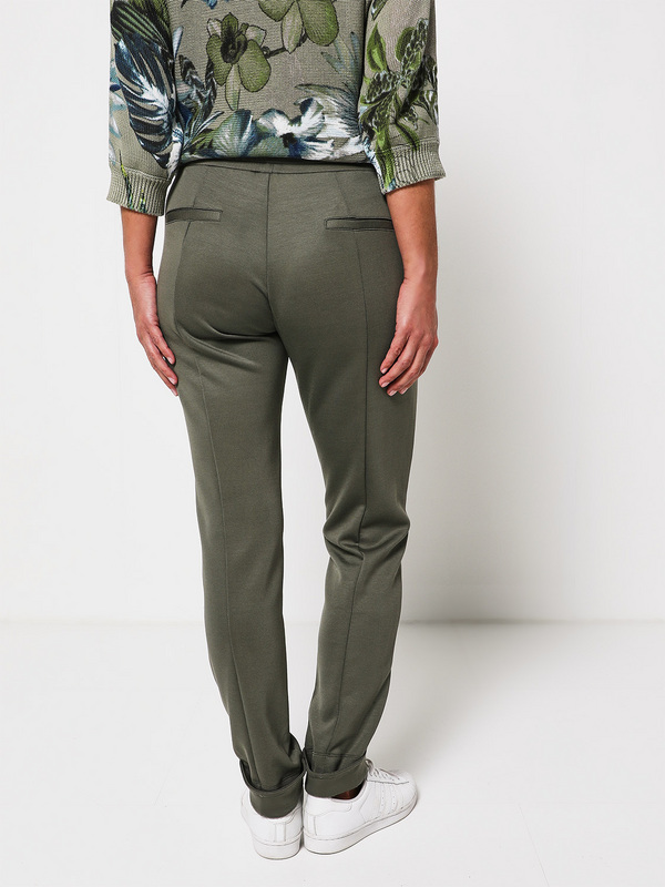 BETTY BARCLAY Pantalon Jogpant Avec Zip Boucle Mtal Et Paillettes Vert kaki Photo principale