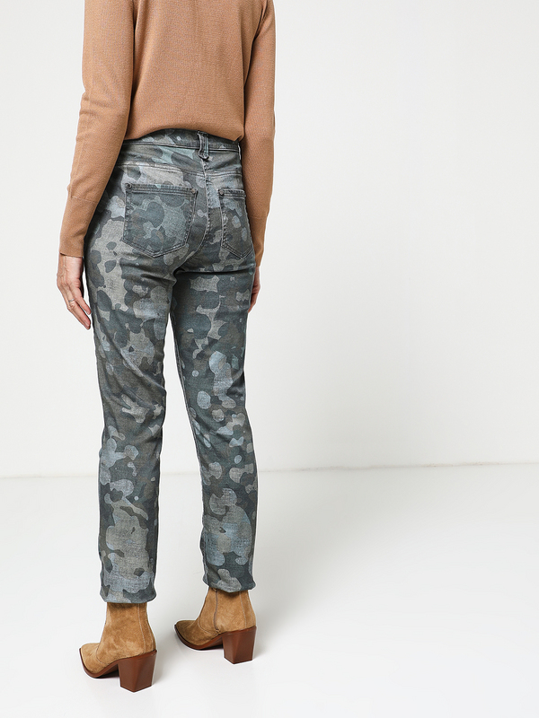 BETTY BARCLAY Pantalon Slim  Imprim Camouflage Sally Vert kaki Photo principale