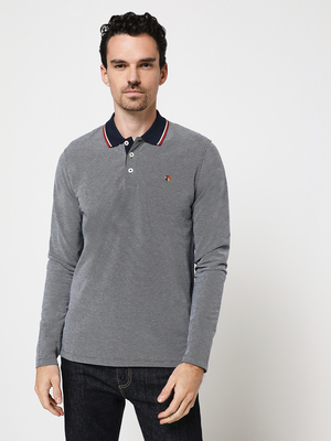 JACK AND JONES Polo Maille Pique Gris
