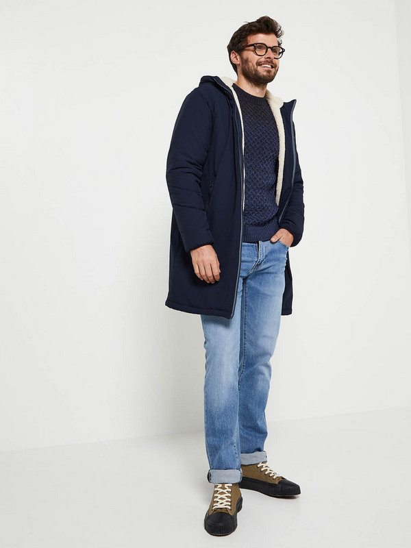 JACK AND JONES Pull Col Rond, Maille Moulin Bleu marine Photo principale