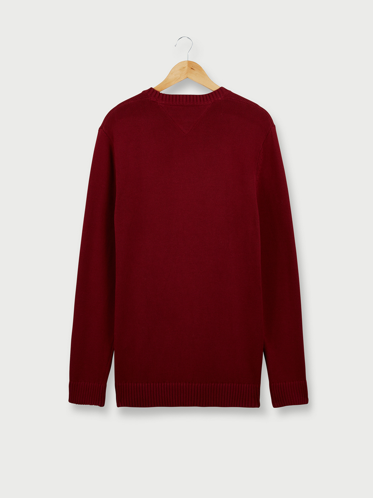 Pull manches longues rouge homme