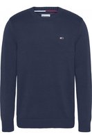 TOMMY JEANS Pull 100% Coton Logo Brod  -  Tommy Jeans - Homme C87 Twilight Navy