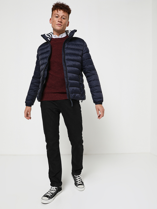 SUPERDRY Pull Col Rond Rouge bordeaux Photo principale