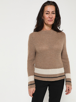 BETTY BARCLAY Pull En Laine Mlange Chine Camel