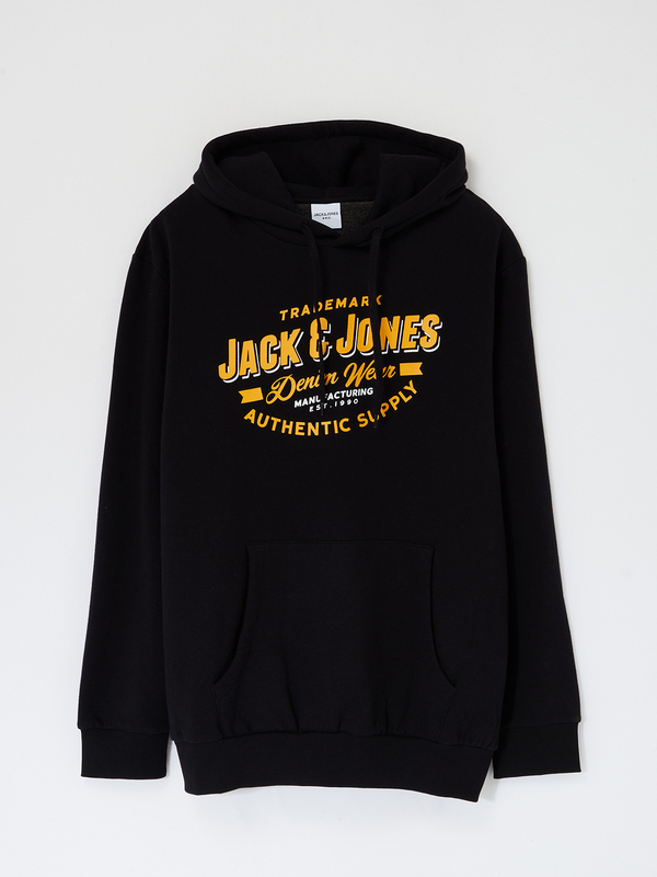 JACK AND JONES Sweat-shirt Grand Logo Noir Photo principale