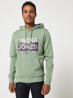 JACK AND JONES Sweat-shirt  Capuche Logo Expdition Vert