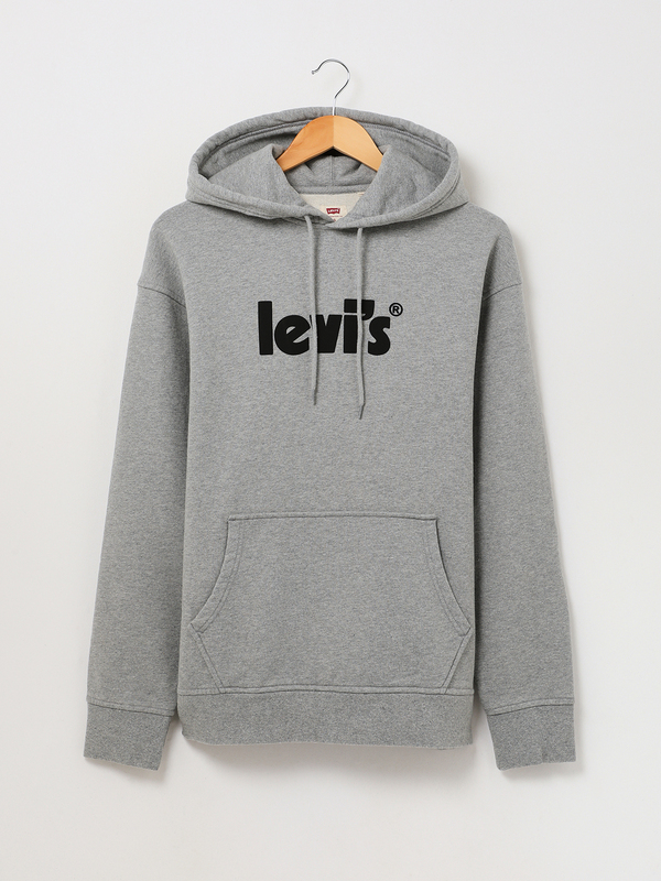 LEVI'S Sweat-shirt  Capuche, Logo Levi's® Gris Photo principale