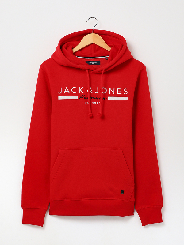 JACK AND JONES Sweat-shirt Logo Signature Rouge Photo principale