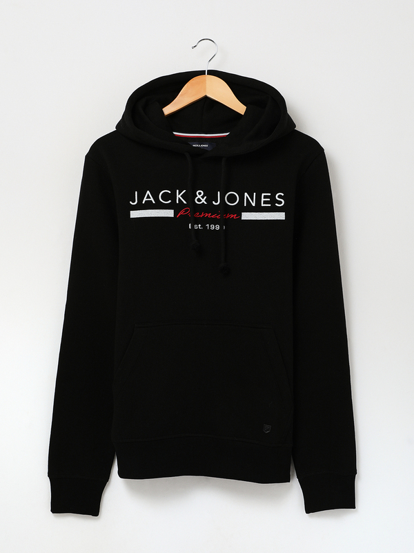JACK AND JONES Sweat-shirt Logo Signature Noir Photo principale